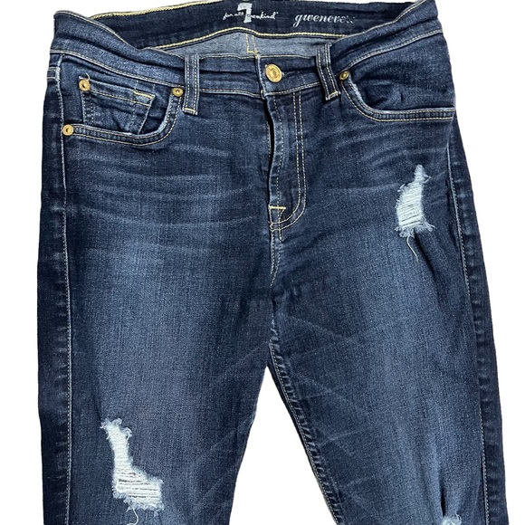 7 for all Mankind Distressed Jeans - Picture 3 of 12
